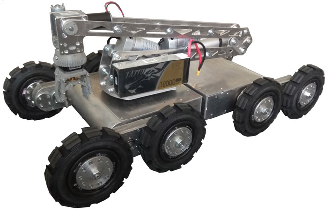 Дослідний зразок роботизованого комплексу  з колісно-крокуючим двокотковим рушієм