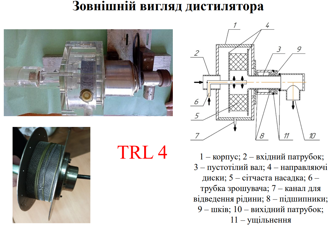 Зовнішній вигляд дистилятора Зовнішній вигляд дистилятора