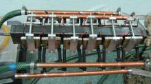 Макет модулю установки утилізації теплоти викидних потоків газів