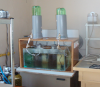 Лабораторна установка для одержання водню та метану